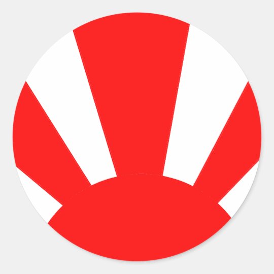 Sunrise Classic Round Sticker
