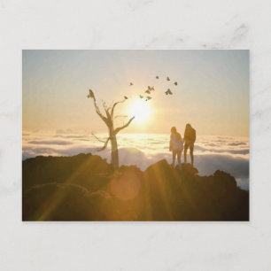 Sunrise Clouds Postcard