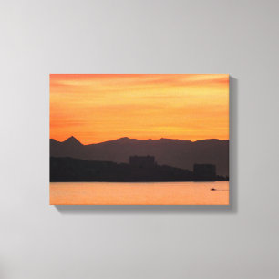 Sunrise, Costa del Sol, Spain Canvas Print