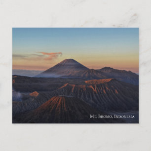 Sunrise Dawn at Mount Bromo Indonesia Travel Postcard