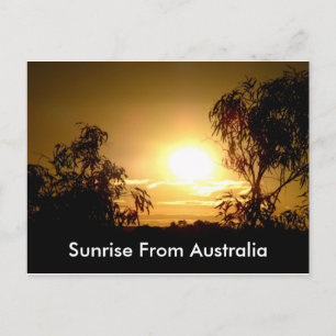 Sunrise De Australie Carte Postale