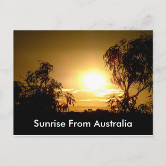 Sunrise De Australie Carte Postale