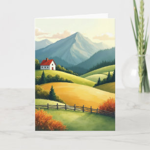 Sunrise Fathers Day Hills Card
