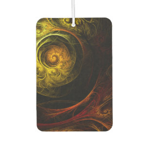 Sunrise Floral Red Abstract Art Air Freshener