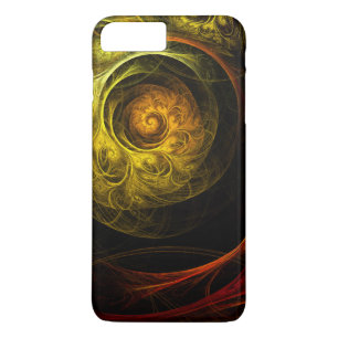 Sunrise Floral Red Abstract Art Case-Mate iPhone Case