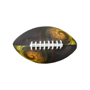 Sunrise Floral Red Abstract Art Football