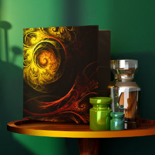 Sunrise Floral Rouge Classeur d'art Abstrait