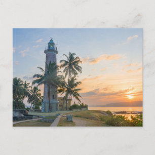Sunrise, Galle lighthouse Postcard