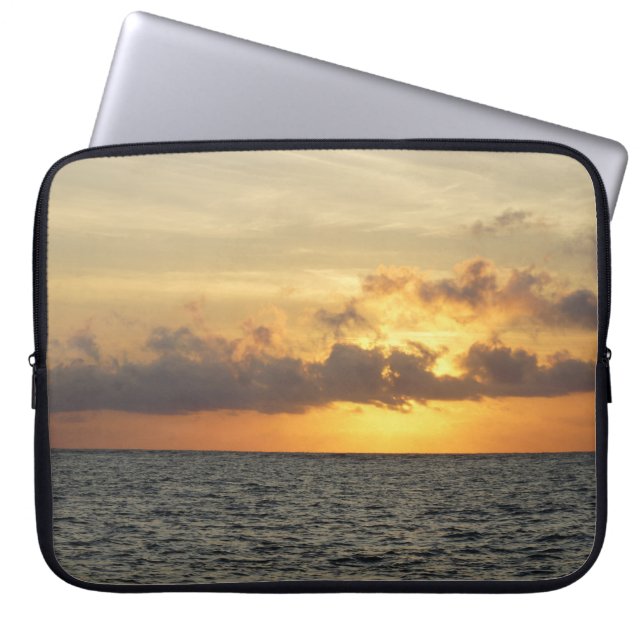 Sunrise Glory Folly Beach Laptop Sleeve (Front)