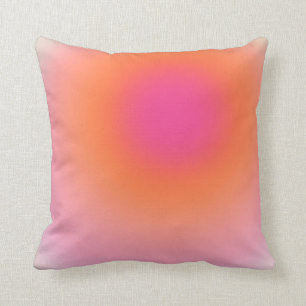 Sunrise Gradient - Beige Pink Orange Throw Pillow