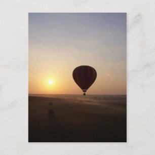 Sunrise Hot Air Balloon photographic image Postcard