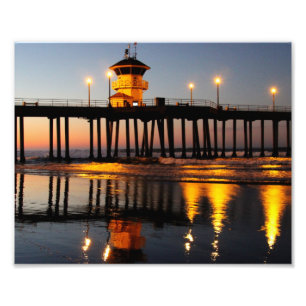 Sunrise Huntington Beach Pier Photo Print