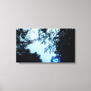 Sunrise in Blue Wrapped Canvas prints