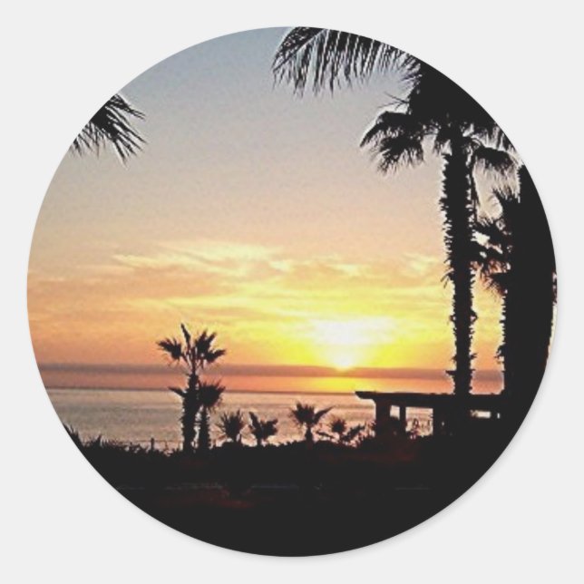 sunrise in cabo  sticker (Front)