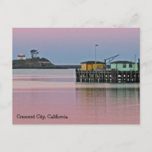 Sunrise in Crescent City, CA Postcard