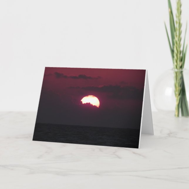 Sunrise In Mexico Card (Front)