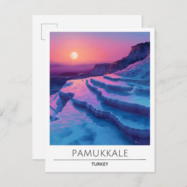 Sunrise in Pamukkale Turkey Travel  Postcard (Front/Back)