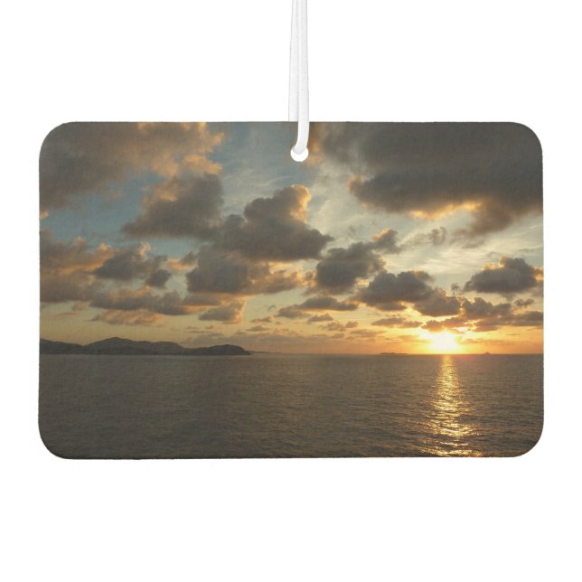 Sunrise in St. Thomas I US Virgin Islands Car Air Freshener (Front)