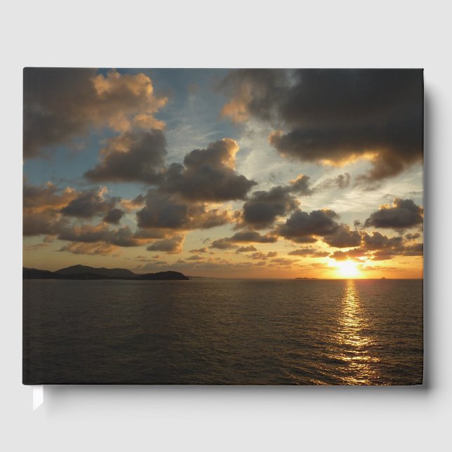 Sunrise in St. Thomas I US Virgin Islands Guest Book (Front)