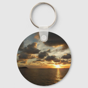 Sunrise in St. Thomas I US Virgin Islands Keychain