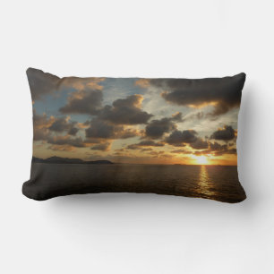 Sunrise in St. Thomas I US Virgin Islands Lumbar Pillow