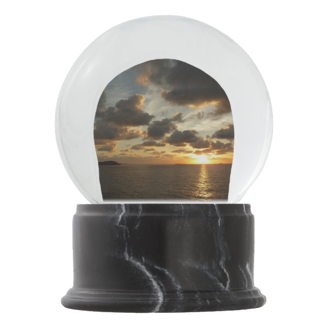 Sunrise in St. Thomas I US Virgin Islands Snow Globe (Front)