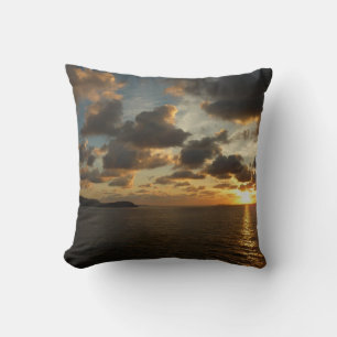 Sunrise in St. Thomas I US Virgin Islands Throw Pillow