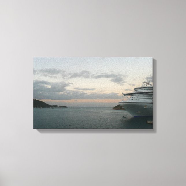 Sunrise in St. Thomas II Cruise Seascape Canvas Print (Front)