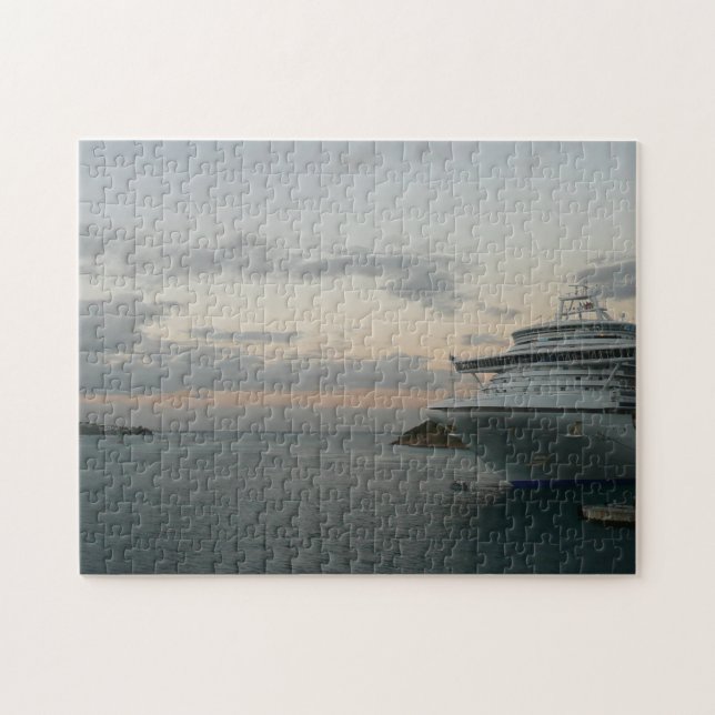 Sunrise in St. Thomas II Cruise Seascape Jigsaw Puzzle (Horizontal)
