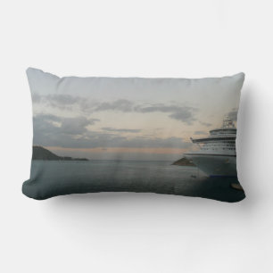 Sunrise in St. Thomas II Cruise Seascape Lumbar Pillow
