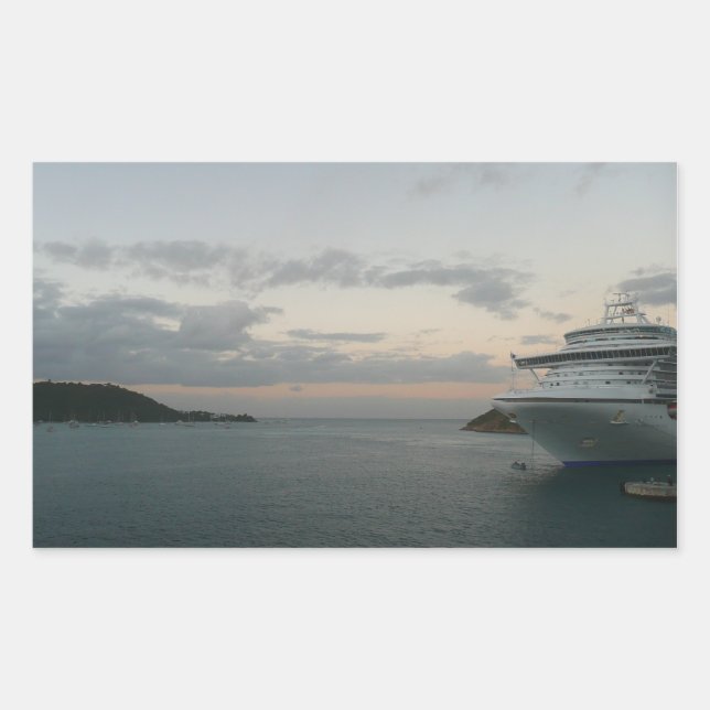 Sunrise in St. Thomas II Cruise Seascape Sticker (Front)