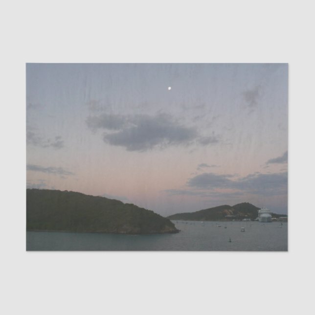 Sunrise in St. Thomas III US Virgin Islands Tissue Paper (Front)