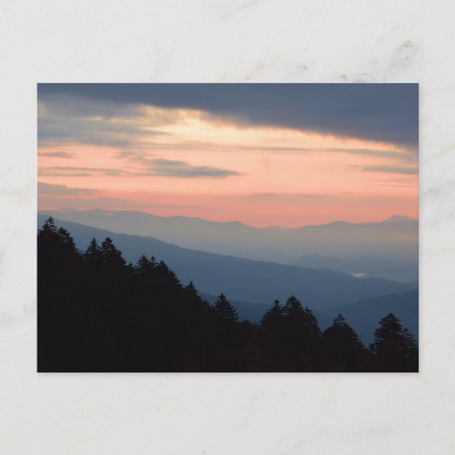 Sunrise in the Great Smoky Mountains Postcard (Front)