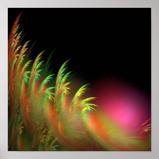 Sunrise in the jungle poster