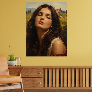 Sunrise in Tuscany Poster