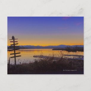 Sunrise in winter in Seattle 2 Postcard