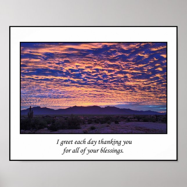 Sunrise: Inspirational Wall Poster (Front)