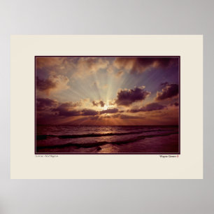 Sunrise - Isla Mujeres - Yucatan - Mexico Poster