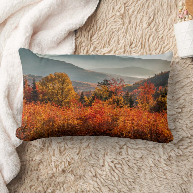 Sunrise Kancamagus Highway Overlook New Hampshire Lumbar Pillow (Blanket)