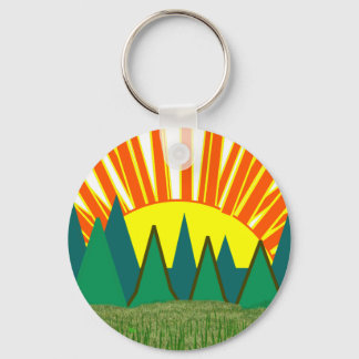 Sunrise Keychain with Blue Sky - C... - Customized