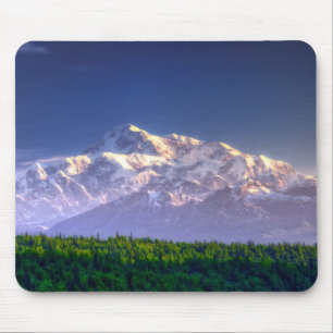 Sunrise Kisses Mt. McKinley   Alaska Range Mouse Pad
