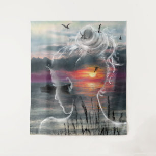 Sunrise Lady Tapestry - Nature