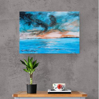 Sunrise Landscape Painting Photo Print