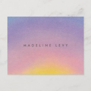 Sunrise Minimalist Modern Watercolor Postcards