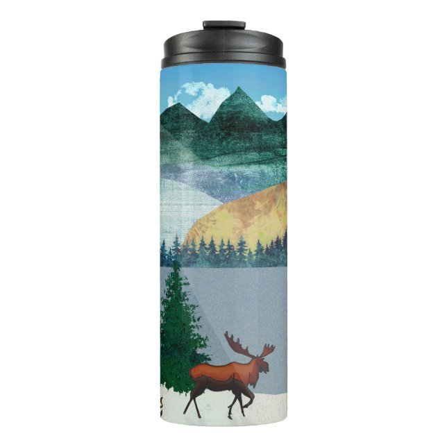 Sunrise Moose Thermal Tumbler (Front)