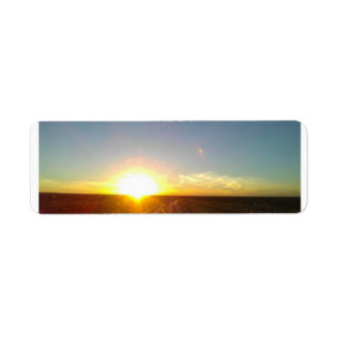 sunrise nature label