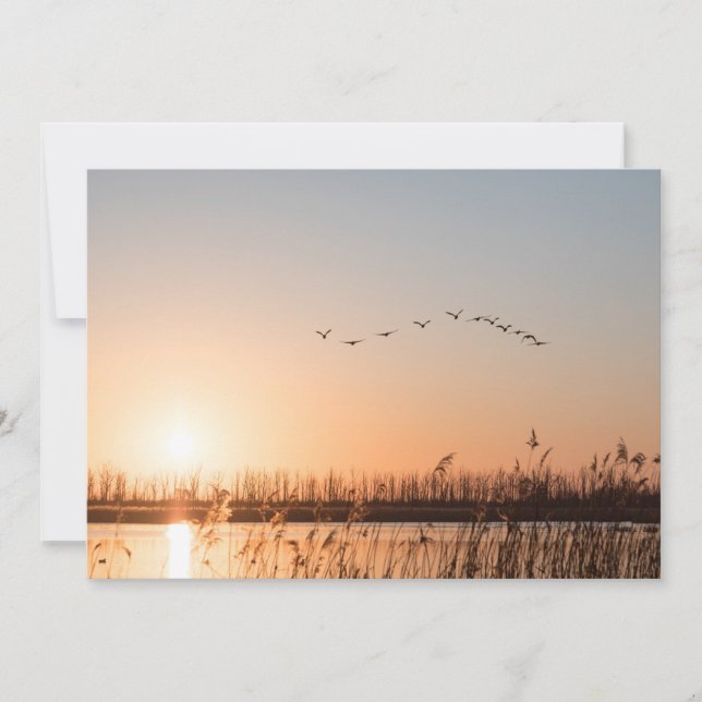 Sunrise Nature Photo Card (Front)
