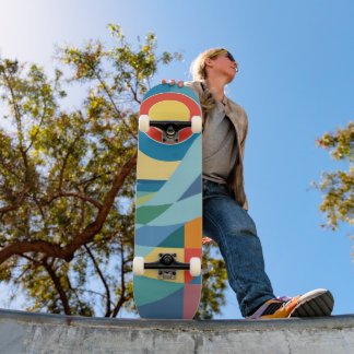 Sunrise Ocean Wave Skateboard