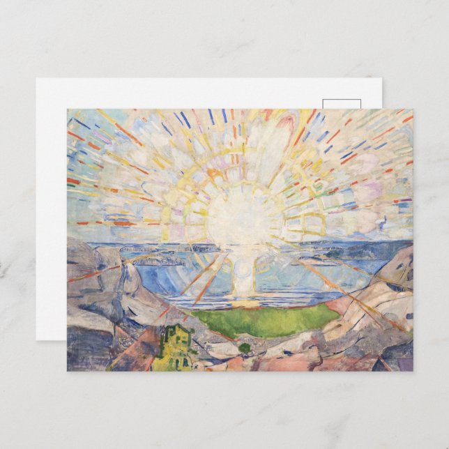 Sunrise of Renewal,Edvard Munch’s Solenintro Postcard (Front/Back)