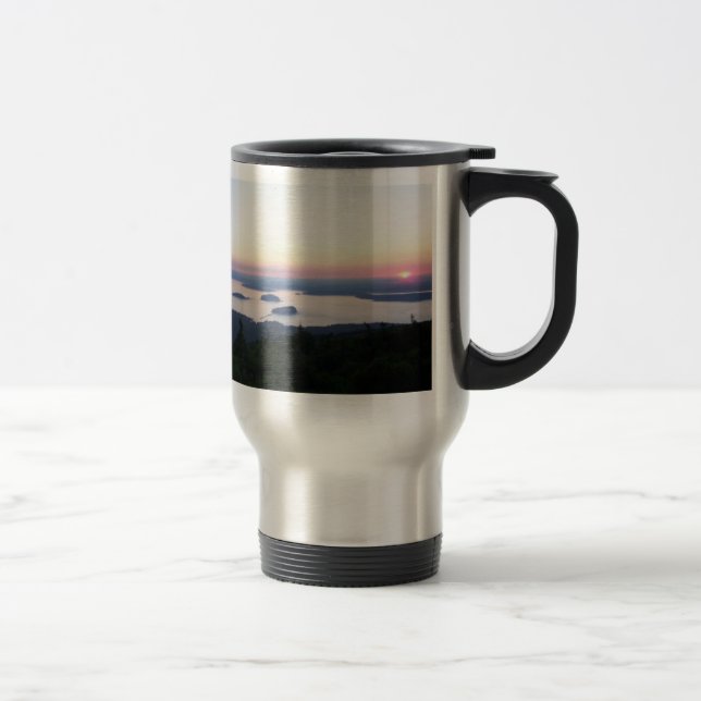 Sunrise on Cadillac Mountain Tracel Mug (Right)